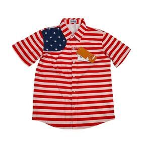 NWT Blue Quail Size Men's M USA Short Sleeve Vented Fishing Shirt